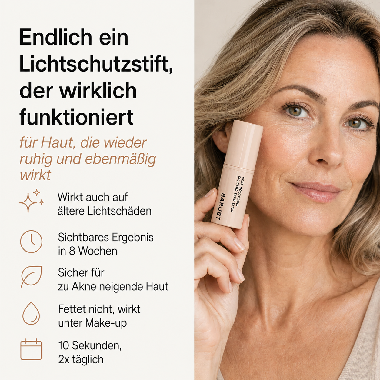 ScarStick™ | Für Aknenarben, OP-Narben & Dehnungsstreifen. Klinisch wirksam für zu Hause